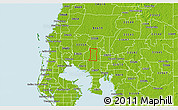 Physical 3D Map of ZIP code 33624