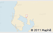 Classic Style 3D Map of ZIP code 33634, single color outside