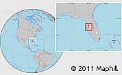 Gray Location Map of ZIP code 33647