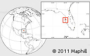 Blank Location Map of ZIP code 33703
