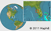 Satellite Location Map of ZIP code 33703