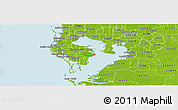 Physical Panoramic Map of ZIP code 33703