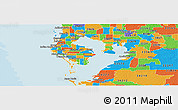 Political Panoramic Map of ZIP code 33703