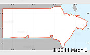 Gray Simple Map of ZIP code 33703