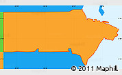 Political Simple Map of ZIP code 33703