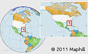 Political Location Map of ZIP code 33708, highlighted country, highlighted state, within the entire country