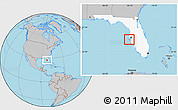 Gray Location Map of ZIP code 33715, highlighted state