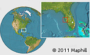 Satellite Location Map of ZIP code 33715