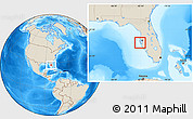 Shaded Relief Location Map of ZIP code 33715