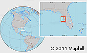 Gray Location Map of ZIP code 33765