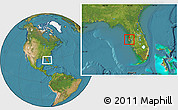 Satellite Location Map of ZIP code 33765