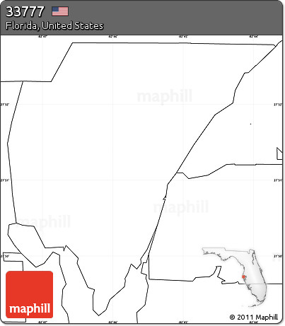 Blank Simple Map of ZIP Code 33777
