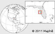 Blank Location Map of ZIP code 33778, highlighted state