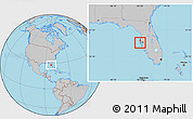 Gray Location Map of ZIP code 33778