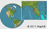 Satellite Location Map of ZIP code 33778
