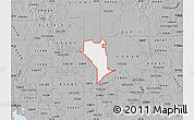 Gray Map of ZIP code 33809