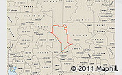 Shaded Relief Map of ZIP code 33809