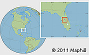 Savanna Style Location Map of ZIP code 33837