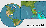 Satellite Location Map of ZIP code 33880