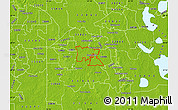 Physical Map of ZIP code 33880