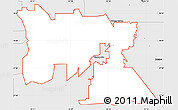 Silver Style Simple Map of ZIP code 33880