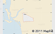 Classic Style Map of ZIP code 33913, single color outside