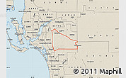 Shaded Relief Map of ZIP code 33913