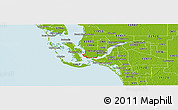 Physical Panoramic Map of ZIP code 33914