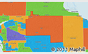 Political 3D Map of ZIP code 33935