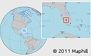 Gray Location Map of ZIP code 33935