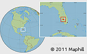 Savanna Style Location Map of ZIP code 33935