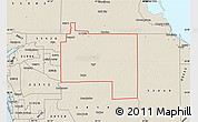 Shaded Relief Map of ZIP code 33935