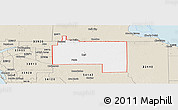 Classic Style Panoramic Map of ZIP code 33935