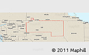 Shaded Relief Panoramic Map of ZIP code 33935