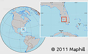 Gray Location Map of ZIP code 33936
