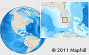 Shaded Relief Location Map of ZIP code 33936