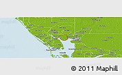 Physical Panoramic Map of ZIP code 33948