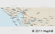 Shaded Relief Panoramic Map of ZIP code 33955