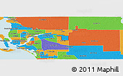 Political Panoramic Map of ZIP code 33972