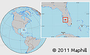 Gray Location Map of ZIP code 33982