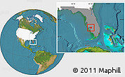 Satellite Location Map of ZIP code 33982, highlighted country, highlighted state