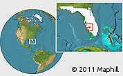 Satellite Location Map of ZIP code 33982, highlighted state