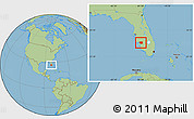 Savanna Style Location Map of ZIP code 33982
