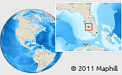 Shaded Relief Location Map of ZIP code 33982
