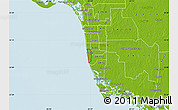 Physical Map of ZIP code 34102