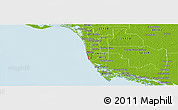 Physical Panoramic Map of ZIP code 34102
