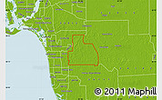 Physical Map of ZIP code 34120