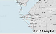 Silver Style 3D Map of ZIP code 34205