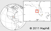 Blank Location Map of ZIP code 34205