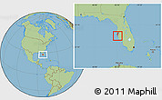 Savanna Style Location Map of ZIP code 34205